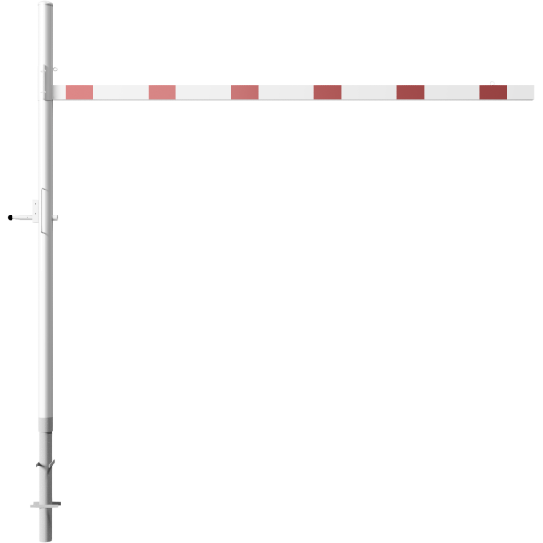 Height restriction barrier | cross tube length: 3500 mm | for padlock | for casting in concrete